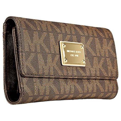 black michael kors purse and wallet set|michael kors signature wallet brown.